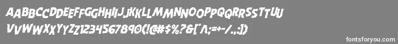 Horroweenstagital-Schriftart – Weiße Schriften auf grauem Hintergrund