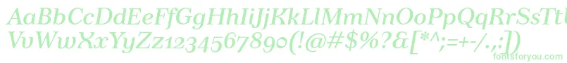 TusartextosfItalic Font – Green Fonts