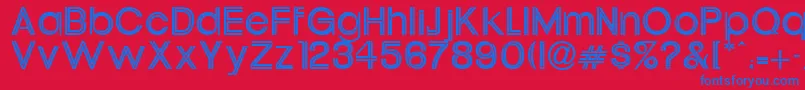 Tahitelbait Font – Blue Fonts on Red Background