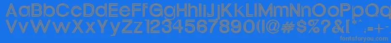 Tahitelbait Font – Gray Fonts on Blue Background