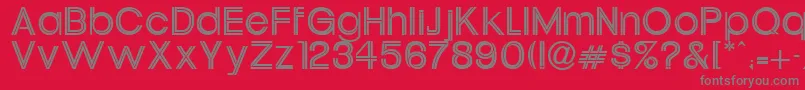 Tahitelbait Font – Gray Fonts on Red Background