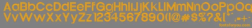 Tahitelbait Font – Orange Fonts on Gray Background