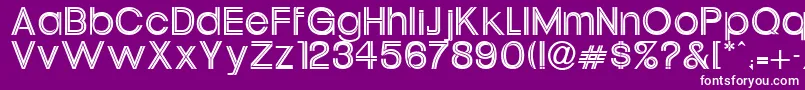 Tahitelbait Font – White Fonts on Purple Background