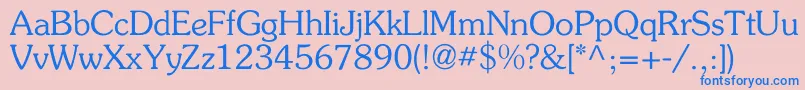 Flickner Font – Blue Fonts on Pink Background