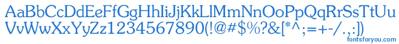 Flickner Font – Blue Fonts on White Background