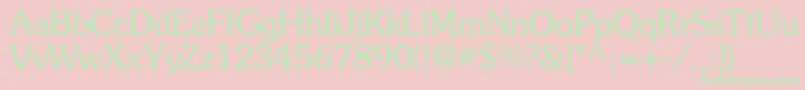 Flickner Font – Green Fonts on Pink Background