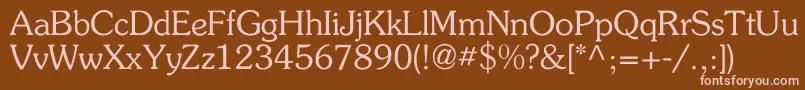 Flickner Font – Pink Fonts on Brown Background