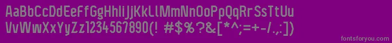 フォントF4aagentconddemi – 紫の背景に灰色の文字