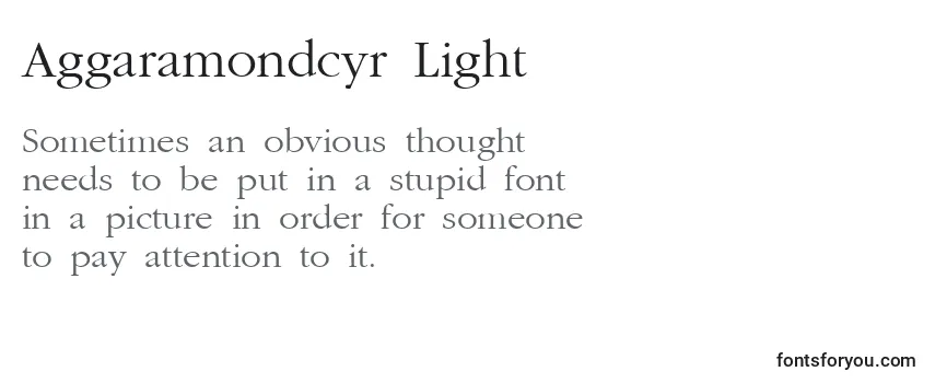 Aggaramondcyr Light Font