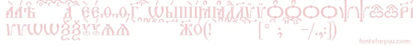 TriodionCapsKucs Font – Pink Fonts on White Background