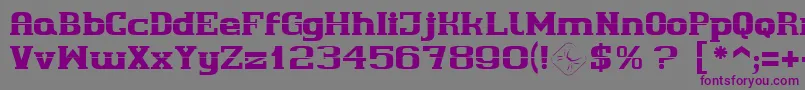 Cherif Font – Purple Fonts on Gray Background