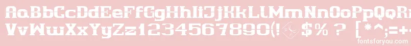 Cherif Font – White Fonts on Pink Background