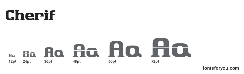 Cherif (30560) Font Sizes