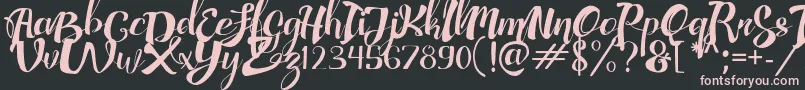 AdefebiaFreeFont Font – Pink Fonts on Black Background