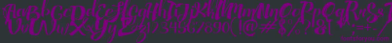 AdefebiaFreeFont Font – Purple Fonts on Black Background