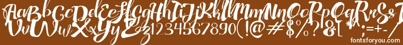 AdefebiaFreeFont Font – White Fonts on Brown Background