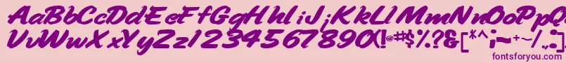 More about Handyman94Bold Font Handyman94Bold Font – Purple Fonts on Pink Background