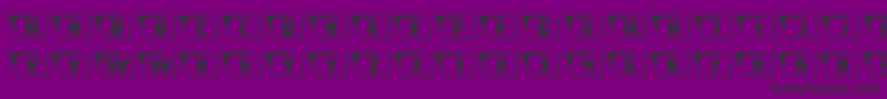 Eyesonlyoutleft Font – Black Fonts on Purple Background