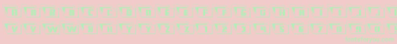 Eyesonlyoutleft Font – Green Fonts on Pink Background