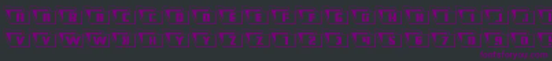 Eyesonlyoutleft Font – Purple Fonts on Black Background