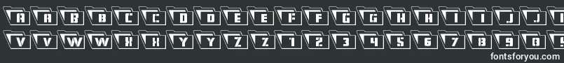 Eyesonlyoutleft Font – White Fonts on Black Background