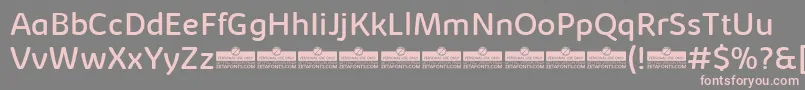Шрифт KabrioAbarthRegularTrial – розовые шрифты на сером фоне