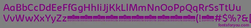 KabrioAbarthRegularTrial Font – Purple Fonts on Gray Background