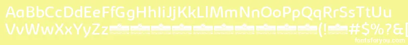 KabrioAbarthRegularTrial Font – White Fonts on Yellow Background