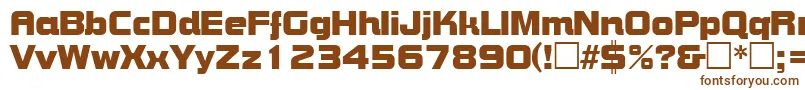 BoltRegular Font – Brown Fonts on White Background