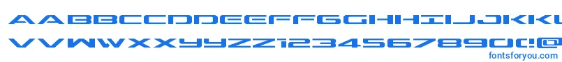 Fonte Outriderexp – fontes azuis