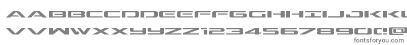 フォントOutriderexp – 白い背景に灰色の文字