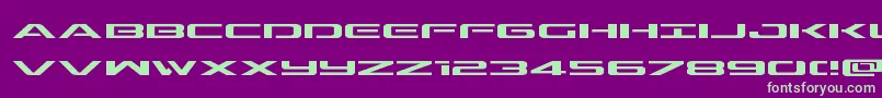 Outriderexp Font – Green Fonts on Purple Background