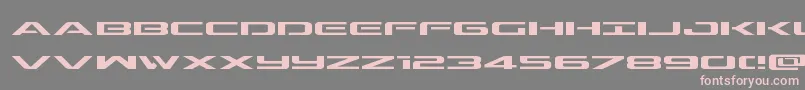 Outriderexp Font – Pink Fonts on Gray Background