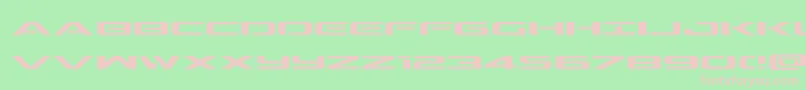 Outriderexp Font – Pink Fonts on Green Background