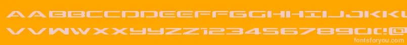Outriderexp Font – Pink Fonts on Orange Background