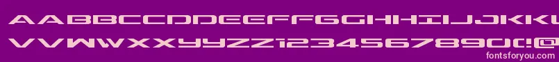 Outriderexp Font – Pink Fonts on Purple Background
