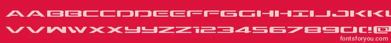 Outriderexp Font – Pink Fonts on Red Background