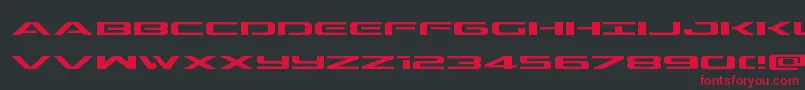 Outriderexp Font – Red Fonts on Black Background