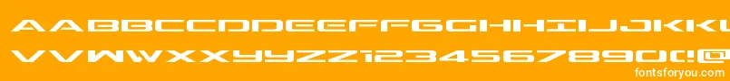 Saiba mais sobre a fonte Outriderexp Fonte Outriderexp – fontes brancas em um fundo laranja