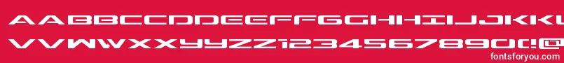 Outriderexp Font – White Fonts on Red Background