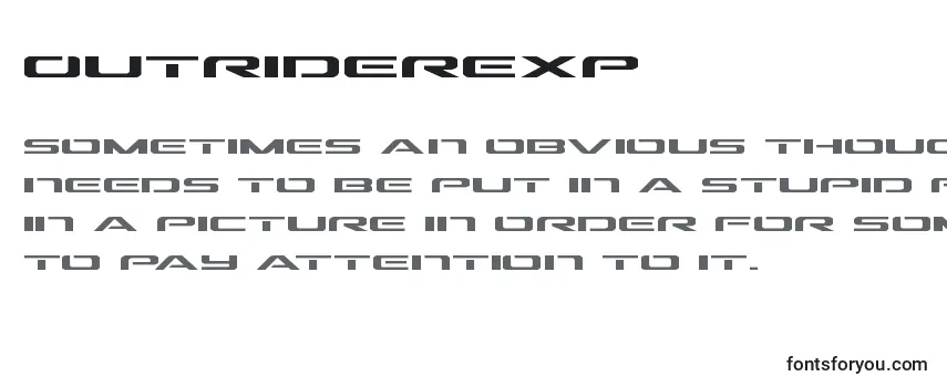 Outriderexp フォントのレビュー