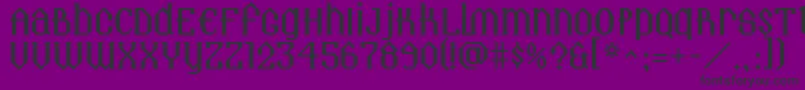 Landmark Font – Black Fonts on Purple Background