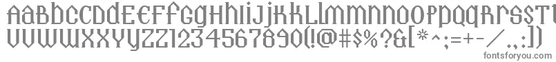 Landmark Font – Gray Fonts on White Background