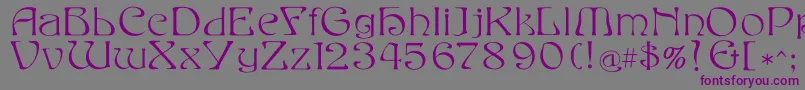 Eddafilled Font – Purple Fonts on Gray Background