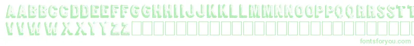 RetroSign-fontti – vihreät fontit valkoisella taustalla