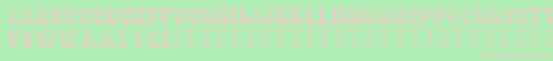 RetroSign Font – Pink Fonts on Green Background