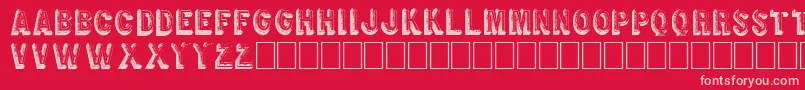 RetroSign Font – Pink Fonts on Red Background