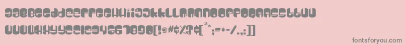 Dsgalaxyc Font – Gray Fonts on Pink Background