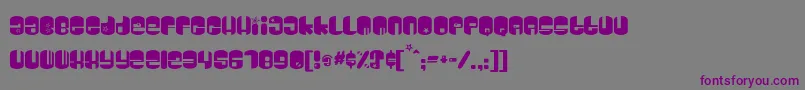 Dsgalaxyc Font – Purple Fonts on Gray Background