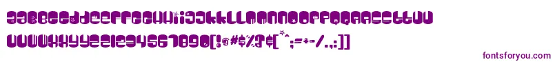 Dsgalaxyc Font – Purple Fonts on White Background